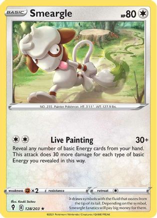 Smeargle 128 - Reverse Holofoil - Rare