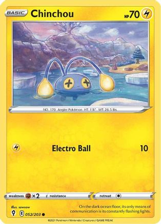 Chinchou 052 - Reverse Holofoil - Common