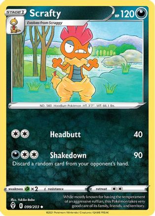 Scrafty 099 - Reverse Holofoil - Uncommon