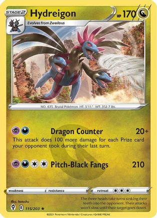 Hydreigon 115 - Reverse Holofoil - Holo Rare