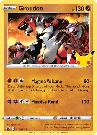 Groudon 017 - Holofoil - Holo Rare