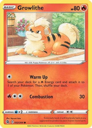 Growlithe 032 - Reverse Holofoil - Common