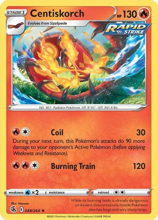 Centiskorch (48) (48) 048 - Reverse Holofoil - Rare