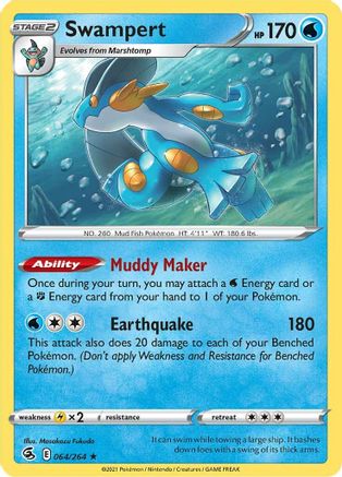 Swampert 064 - Reverse Holofoil - Holo Rare