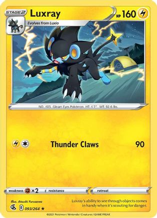 Luxray 093 - Reverse Holofoil - Rare