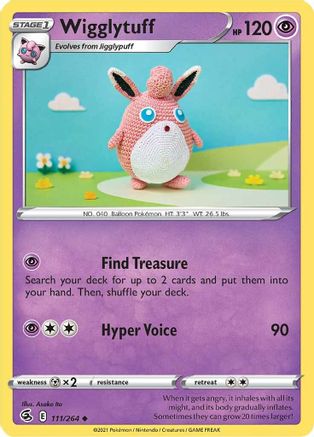 Wigglytuff 111 - Reverse Holofoil - Uncommon