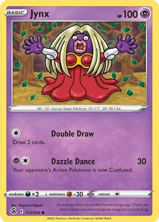 Jynx 112 - Reverse Holofoil - Common