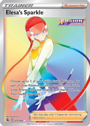 Elesa's Sparkle (Secret) 275/264  - Holofoil SWSH08 Fusion Strike - Secret Rare