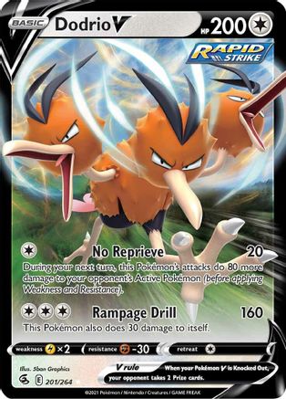 Dodrio V 201 - Holofoil - Ultra Rare