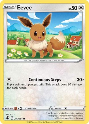 Eevee 205 - Reverse Holofoil - Common