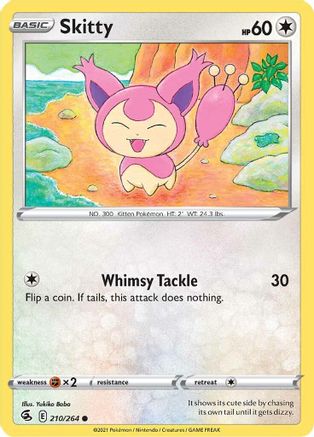 Skitty 210 - Reverse Holofoil - Common