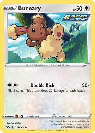 Buneary 212 - Reverse Holofoil - Common
