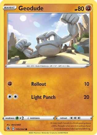 Geodude 135 - Common