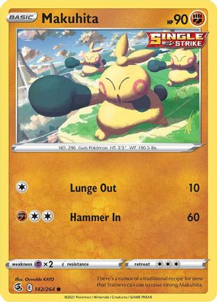 Makuhita 142 - Reverse Holofoil - Common