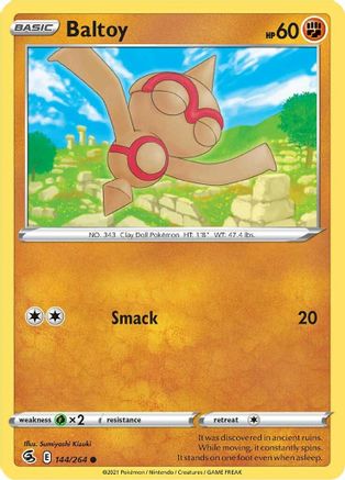Baltoy 144 - Reverse Holofoil - Common