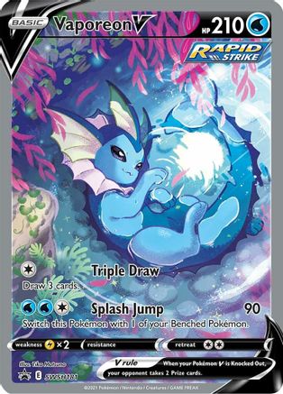 Vaporeon V SWSH181 - Holofoil SWSH Sword & Shield Promo Cards - Promo