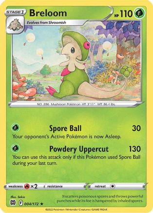 Breloom 004 - Reverse Holofoil - Rare