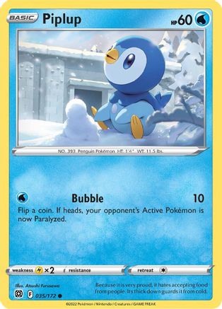 Piplup 035 - Reverse Holofoil - Common