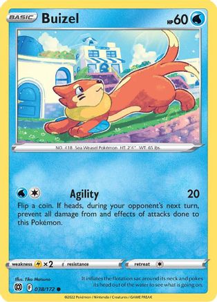 Buizel 038 - Reverse Holofoil - Common