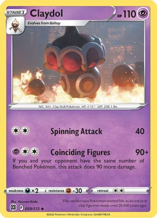 Claydol 059 - Reverse Holofoil - Uncommon