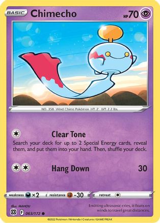 Chimecho 063 - Reverse Holofoil - Common