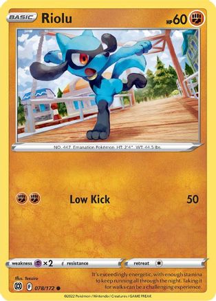 Riolu 078 - Reverse Holofoil - Common