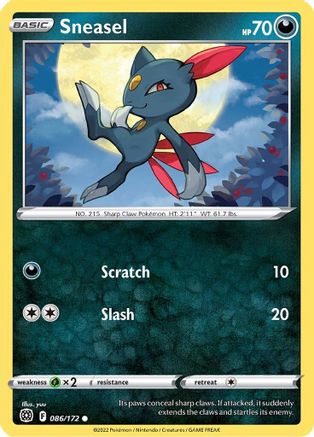 Sneasel 086 - Reverse Holofoil - Common