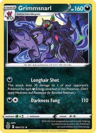 Grimmsnarl 094 - Reverse Holofoil - Rare