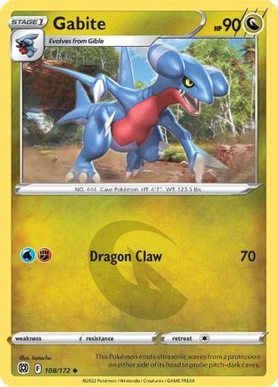 Gabite 108 - Reverse Holofoil - Uncommon