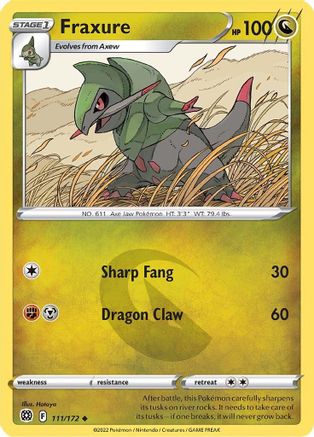 Fraxure 111 - Reverse Holofoil - Uncommon