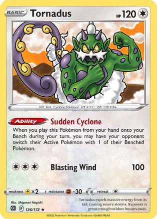 Tornadus 126 - Rare