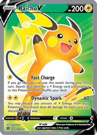Raichu V (Full Art) 158 - Holofoil - Ultra Rare