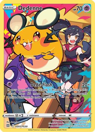 Dedenne TG07/TG30  - Holofoil SWSH09 Brilliant Stars Trainer Gallery - Ultra Rare