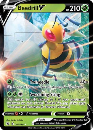 Beedrill V 001 - Holofoil - Ultra Rare