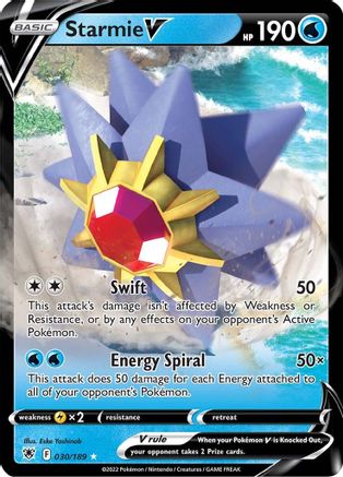 Starmie V 030 - Holofoil - Ultra Rare