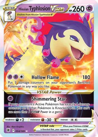 Hisuian Typhlosion VSTAR 054 - Holofoil - Ultra Rare