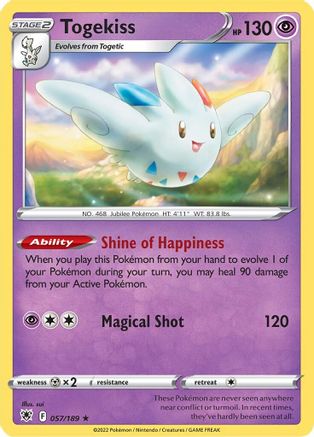Togekiss 057 - Holofoil - Holo Rare