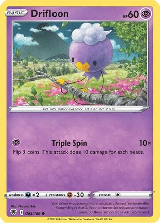 Drifloon 063 - Reverse Holofoil - Common