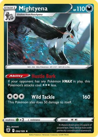 Mightyena 096 - Reverse Holofoil - Rare