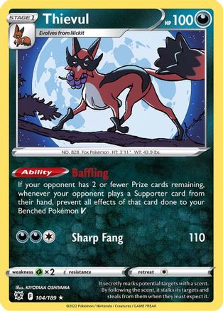 Thievul 104 - Reverse Holofoil - Rare