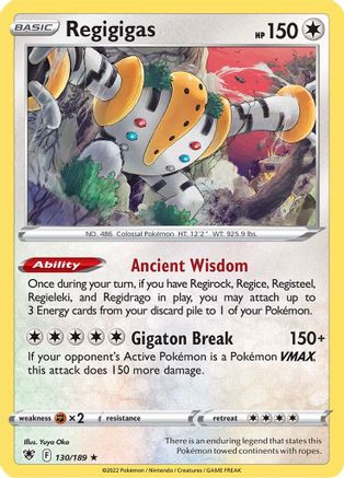 Regigigas 130 - Reverse Holofoil - Holo Rare