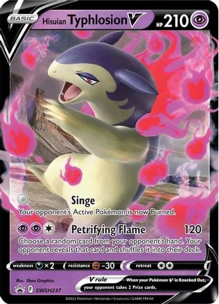 Hisuian Typhlosion V SWSH237 - Holofoil SWSH Sword & Shield Promo Cards - Promo