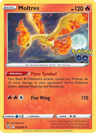 Moltres 012 - Holofoil - Holo Rare