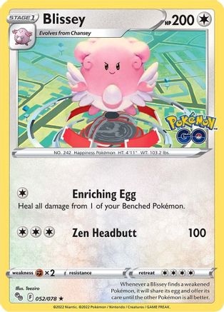 Blissey 052 - Holofoil - Holo Rare