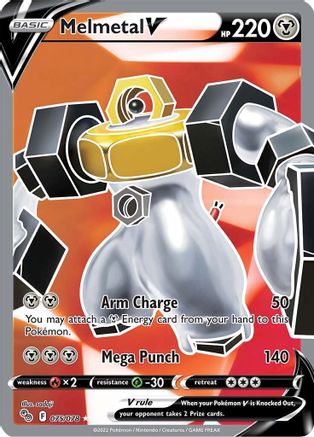 Melmetal V (Full Art) 075/078  - Holofoil Pokemon GO - Ultra Rare