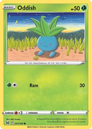 Oddish 001 - Reverse Holofoil - Common