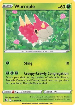 Wurmple 006 - Reverse Holofoil - Common