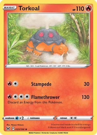 Torkoal 023 - Reverse Holofoil - Uncommon