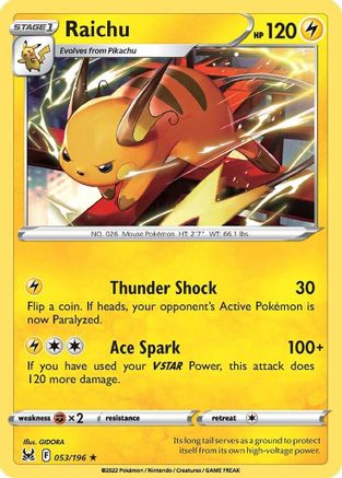 Raichu 053 - Rare