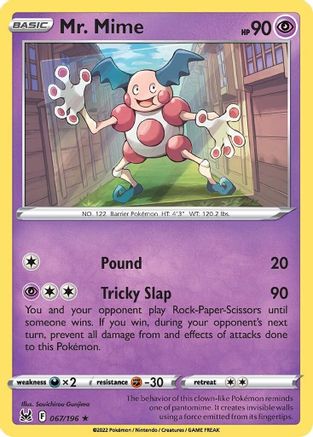 Mr. Mime 067 - Reverse Holofoil - Rare